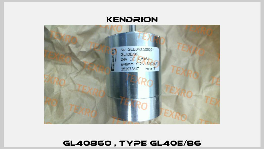 GL40860 , type GL40E/86 Kendrion