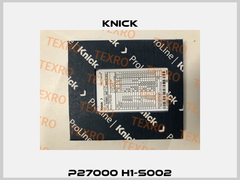 P27000 H1-S002 Knick