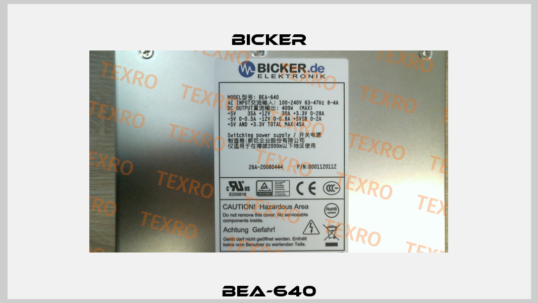 BEA-640 Bicker