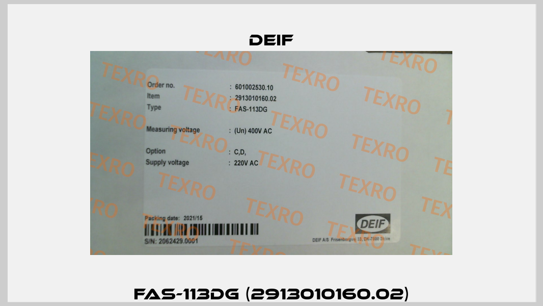 FAS-113DG (2913010160.02) Deif