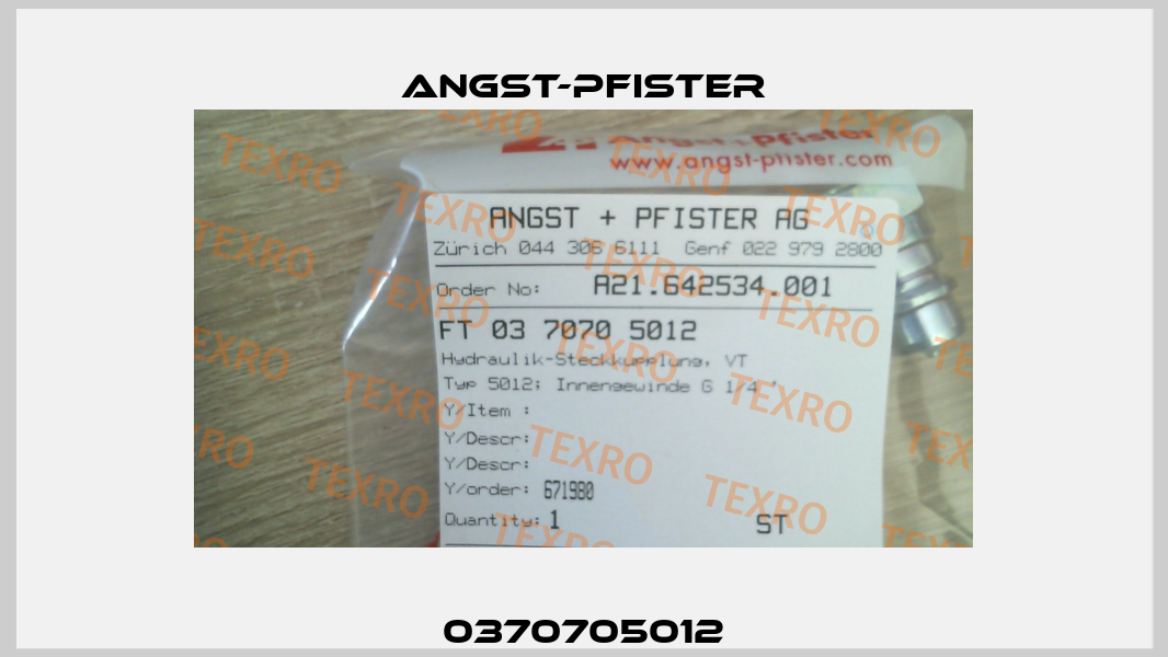 0370705012 Angst-Pfister