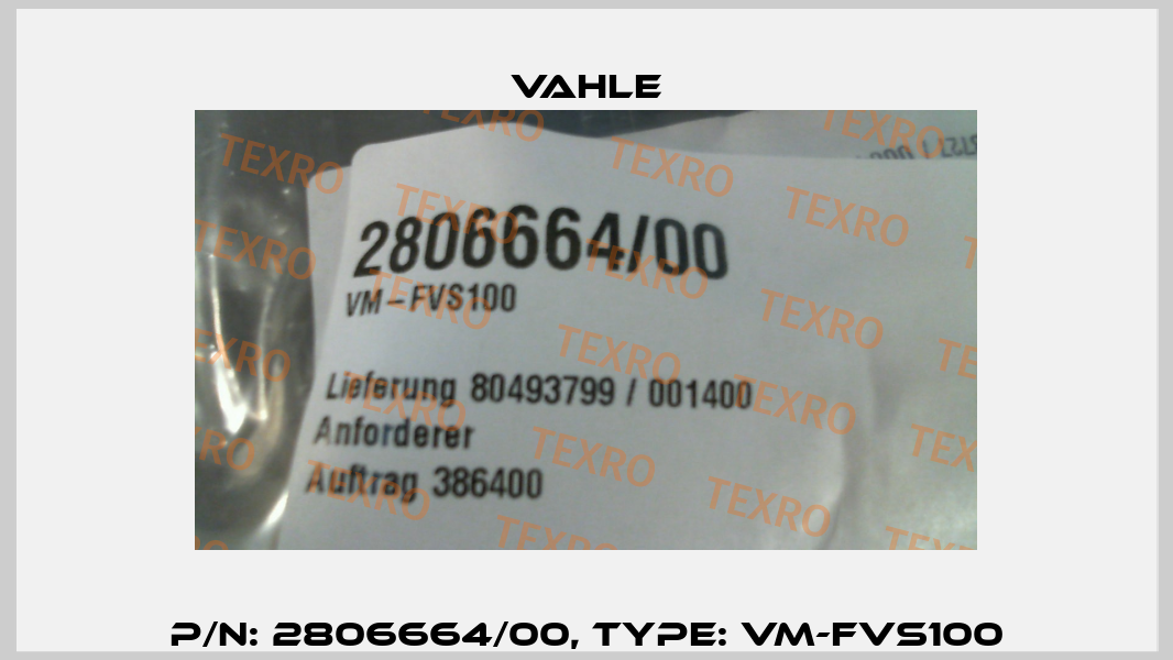 P/n: 2806664/00, Type: VM-FVS100 Vahle