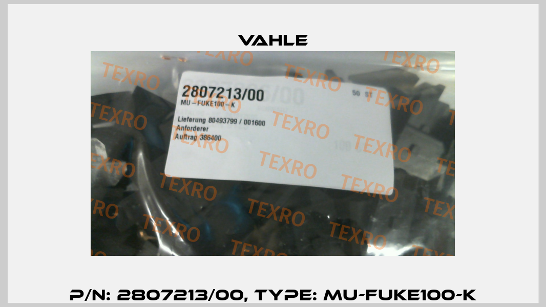 P/n: 2807213/00, Type: MU-FUKE100-K Vahle