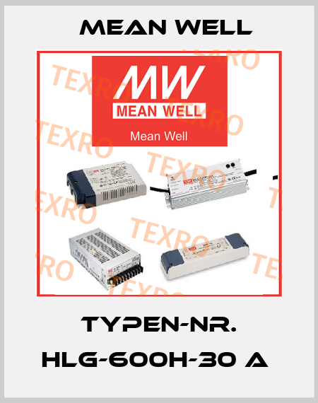 Typen-Nr. HLG-600H-30 A  Mean Well