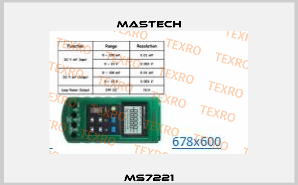 MS7221 Mastech