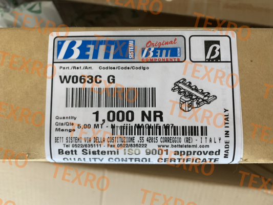 W063CG BETT SISTEMI