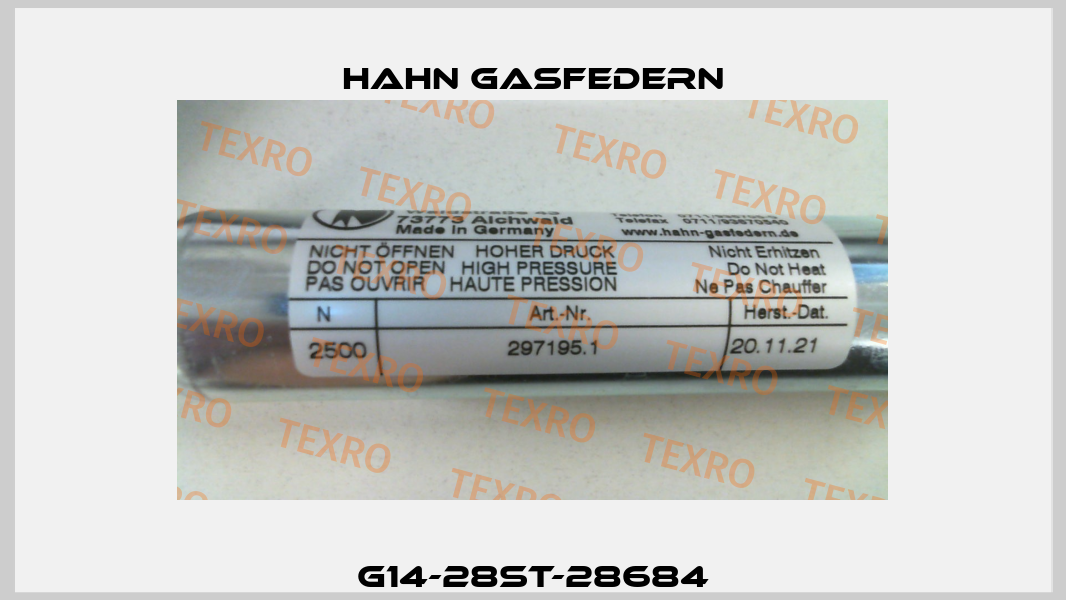 G14-28ST-28684 Hahn Gasfedern