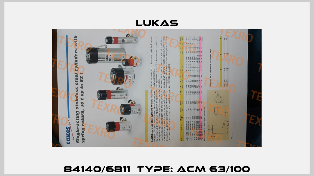 84140/6811  Type: ACM 63/100 Lukas