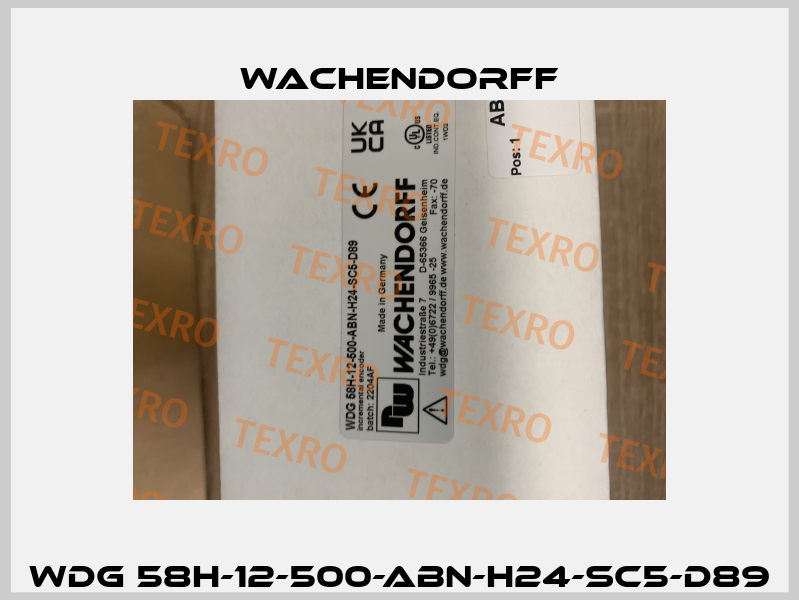 WDG 58H-12-500-ABN-H24-SC5-D89 Wachendorff