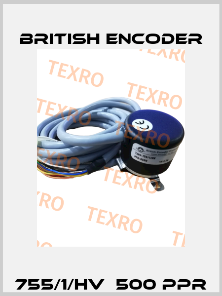 755/1/HV  500 PPR British Encoder