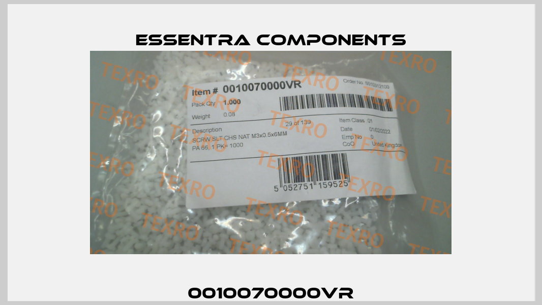 0010070000VR Essentra Components
