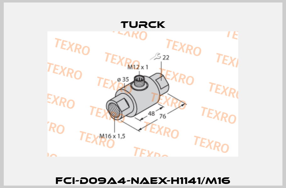 FCI-D09A4-NAEX-H1141/M16 Turck