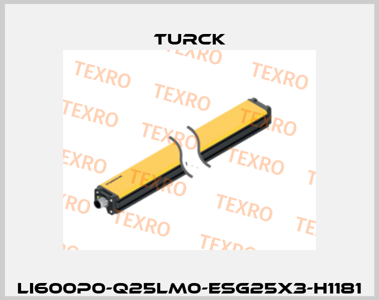 LI600P0-Q25LM0-ESG25X3-H1181 Turck