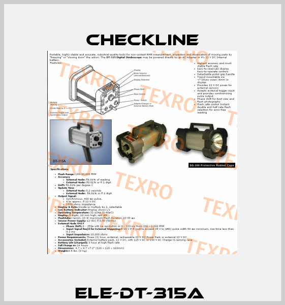 ELE-DT-315A  Checkline