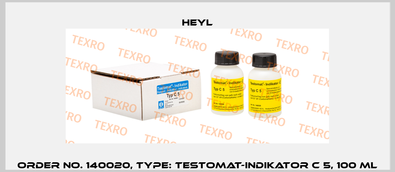 Order No. 140020, Type: Testomat-Indikator C 5, 100 ml Heyl