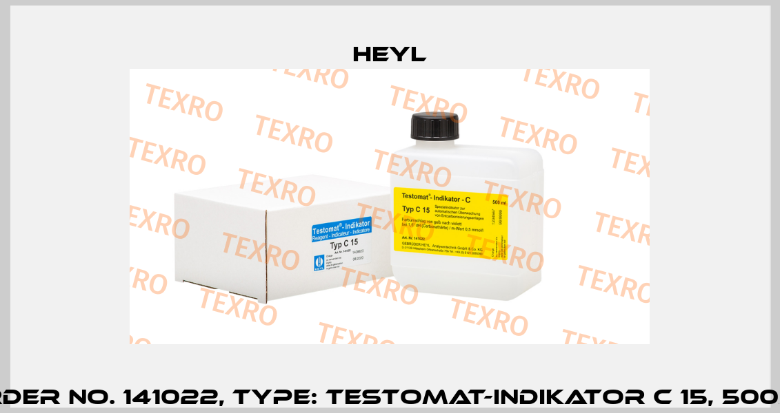 Order No. 141022, Type: Testomat-Indikator C 15, 500ml Heyl