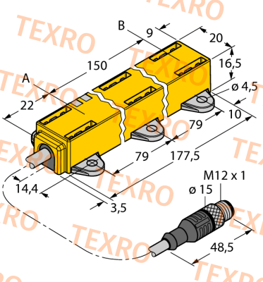 LI150P1-Q17LM1-LU4X2-0,3-RS5/S97 Turck