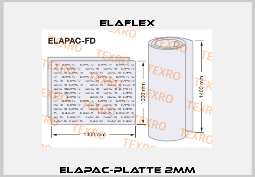 ELAPAC-Platte 2mm Elaflex