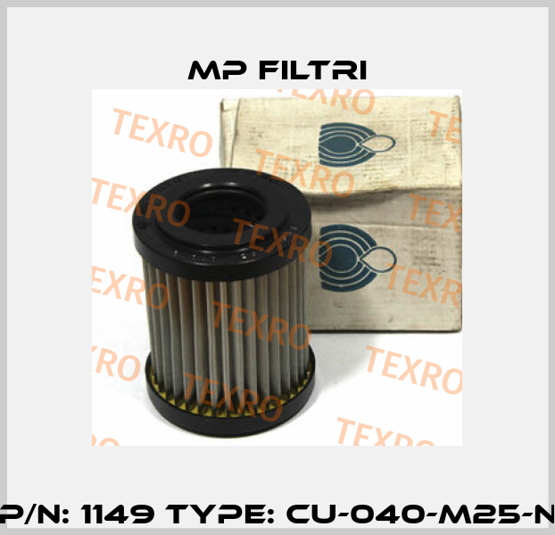 P/N: 1149 Type: CU-040-M25-N MP Filtri