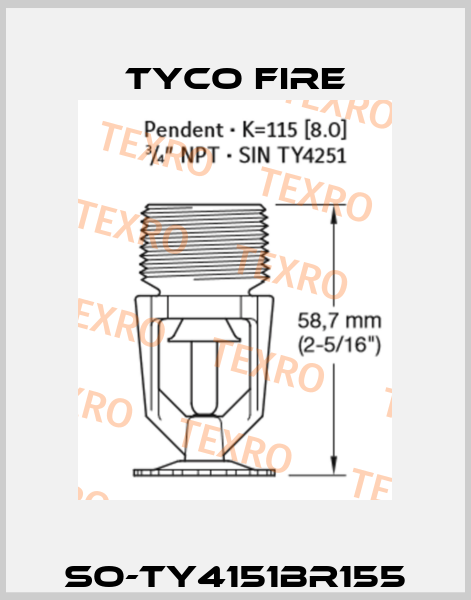 SO-TY4151BR155 Tyco Fire