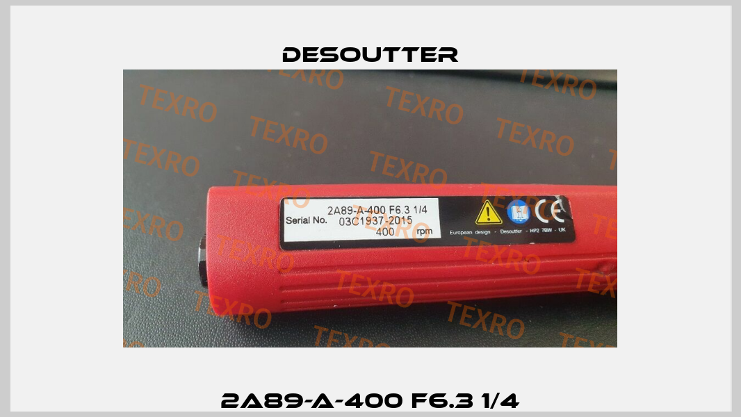 2A89-A-400 F6.3 1/4 Desoutter