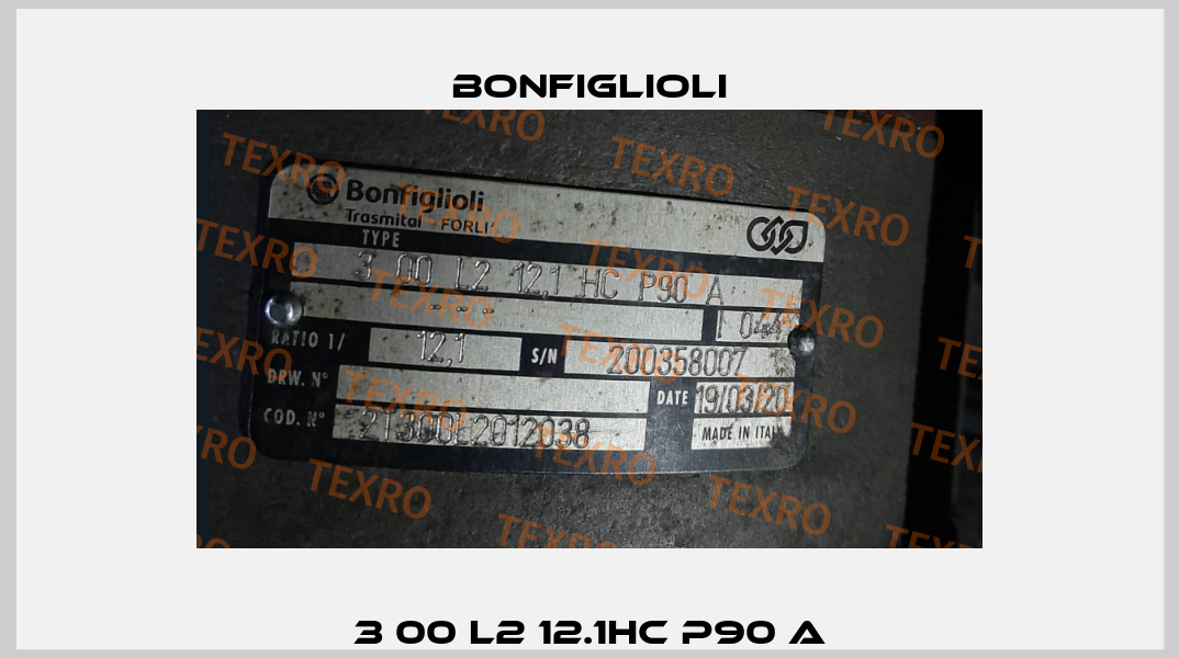 3 00 L2 12.1HC P90 A Bonfiglioli
