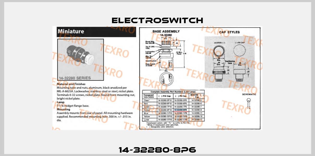 14-32280-8P6 Electroswitch