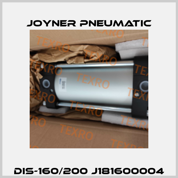 DIS-160/200 J181600004 Joyner Pneumatic