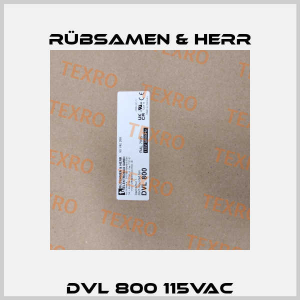 DVL 800 115VAC Rübsamen & Herr